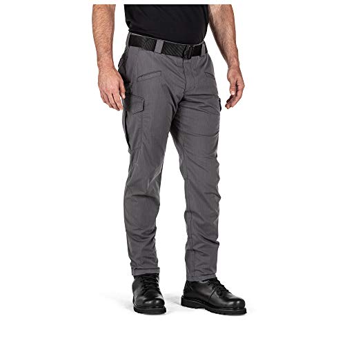 5.11 Tactical Men's Icon Pant – Durable Flex-Tac Ripstop, Water-Resistant Finish, 8 Pockets, Reinforced, 74521ABR, Flint, 36W x 30L - Image 3