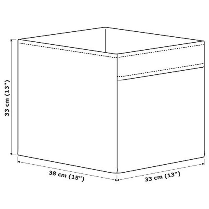 Drona Box Beige Dotted, 3 Pack (L:15" x W:13" x H:13" )baihuo - Image 2