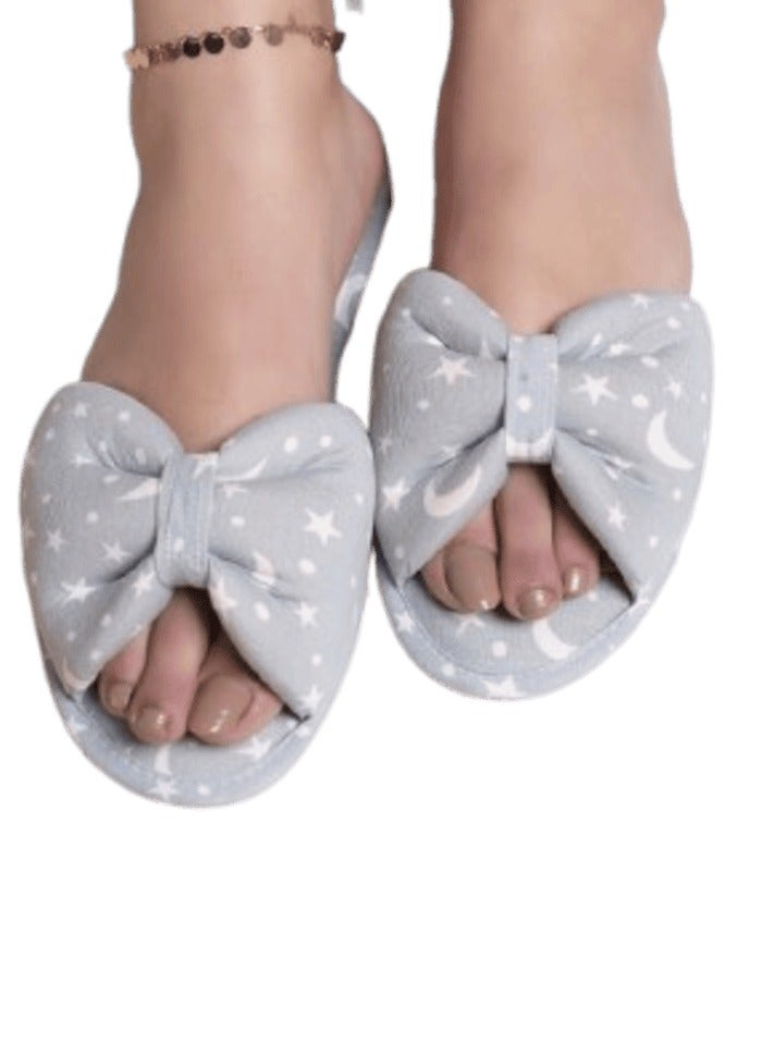 women baby blue cotton slippers 38/39