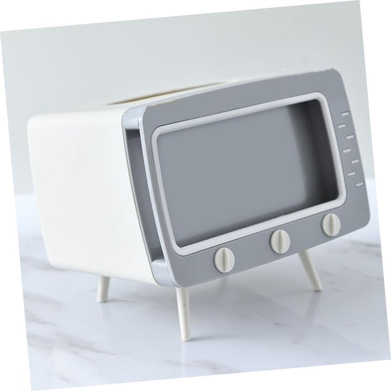 Creative TV Shaped Tissue Box Holder Compact Multi Functional For Home Office Dormitory - Image 5