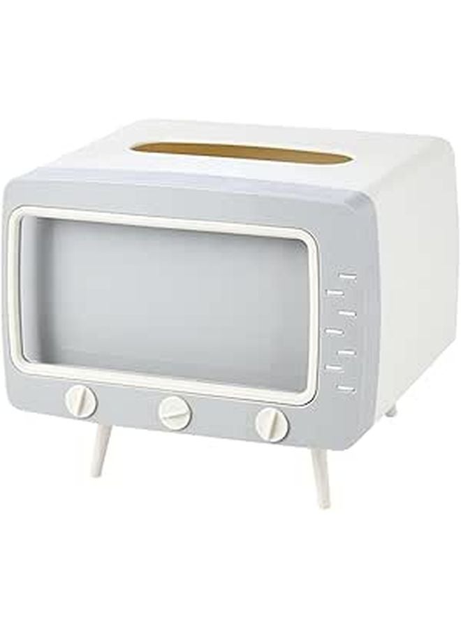Creative TV Shaped Tissue Box Holder Compact Multi Functional For Home Office Dormitory - Image 1