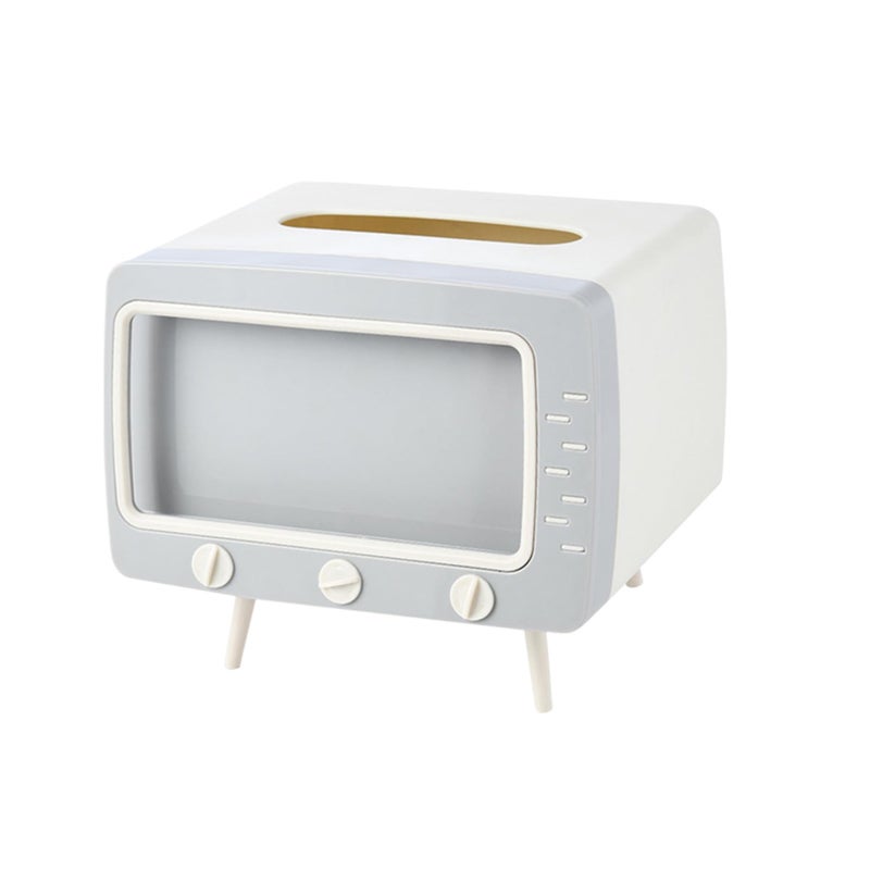 Creative TV Shaped Tissue Box Holder Compact Multi Functional For Home Office Dormitory - Image 2