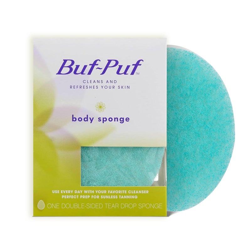 Buf-Puf Body Sponge, Bath Sponge, Dermatologist Developed, Cleanses Skin of Dirt, and Excess Oil, Reusable, Exfoliating, 1 Count - Image 1
