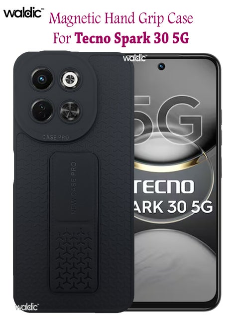Tecno Spark 30 5G Premium Case | Premium Silicone Case Cover Designed for Tecno Spark 30 5G | Tecno Spark 30 5G Case Camera and Drop Protection Thin Protective Back Cover Case for Tecno Spark 30 5G - Black