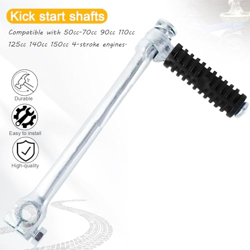 LIYYDS Kick Start Shafts Starter Lever Compatible with Yamaha PW80 PY80 Pit Dirt Bike Apollo 125cc RFZ SSR 125 XC18 CRF50 XR50 XR100R C70 CT70 CT90 CS90 S90 SL70 ST90 XL70 Z50 Mini Trail 70 90 13mm - Image 3