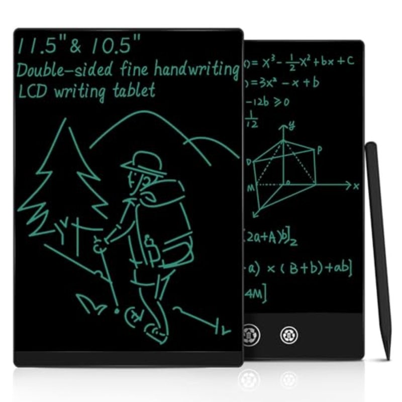 تابلت كتابة LCD للبالغين، مفكرة رقمية قابلة لإعادة الاستخدام على الوجهين مقاس 11.5 بوصة، لوحة رسم محمولة كاملة الشاشة مع قلم مغناطيسي للمنزل/المدرسة/المكتب - Image 1