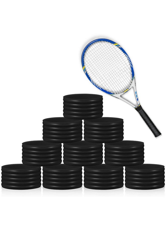 Leitee 10 Pcs Tennis Racket Silicone Racquet Grip Ring Racket Band Non Slip Racket Rubber Ring Absorbent Overgrip In Place For Racquetball Badminton Squash Baseball Bat Handle - Image 1