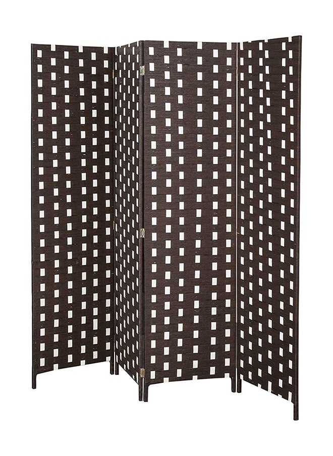 Uzman Home - 4 Panel Room Dividers and Folding Privacy Screens Partition Walls for Bedroom Rattan Screen Divider - Image 1