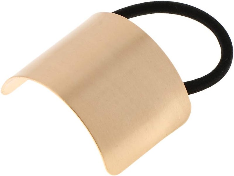 klarako Women Girl Stylish Hair Band Metal Hair Cuff Wrap Ponytail Holder Ring Rope Headwear Gold, as described - Image 4