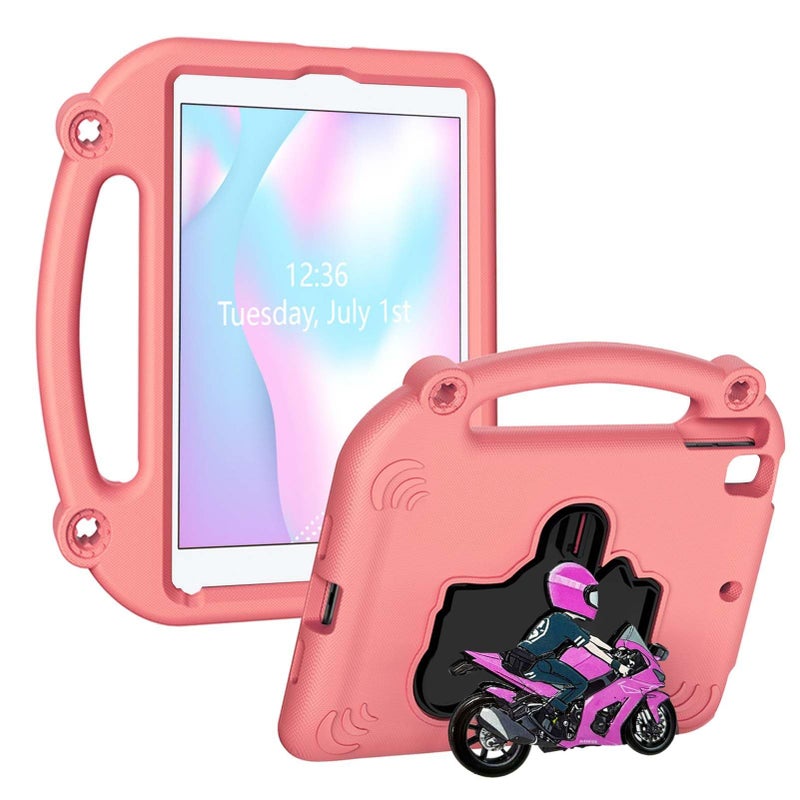 Eva Foam Protective Case for Tablet, Pink Kids Friendly Washable Cover with Built in Stand, Compatible with iOS Air 1 2 Pro 9 7 8 9 and More - Image 2
