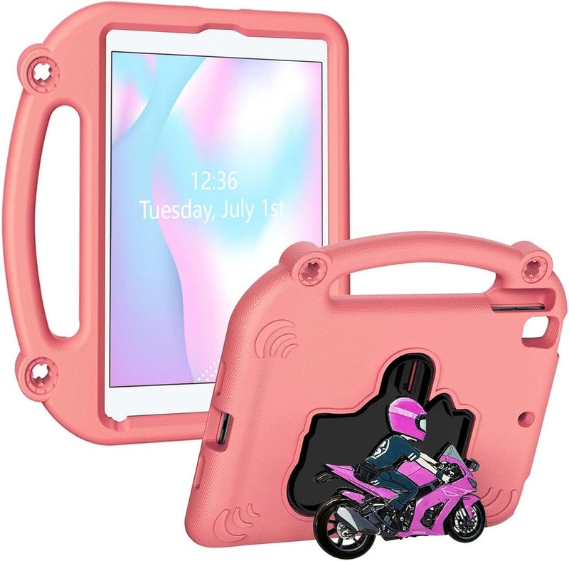 Eva Foam Protective Case for Tablet, Pink Kids Friendly Washable Cover with Built in Stand, Compatible with iOS Air 1 2 Pro 9 7 8 9 and More - Image 1
