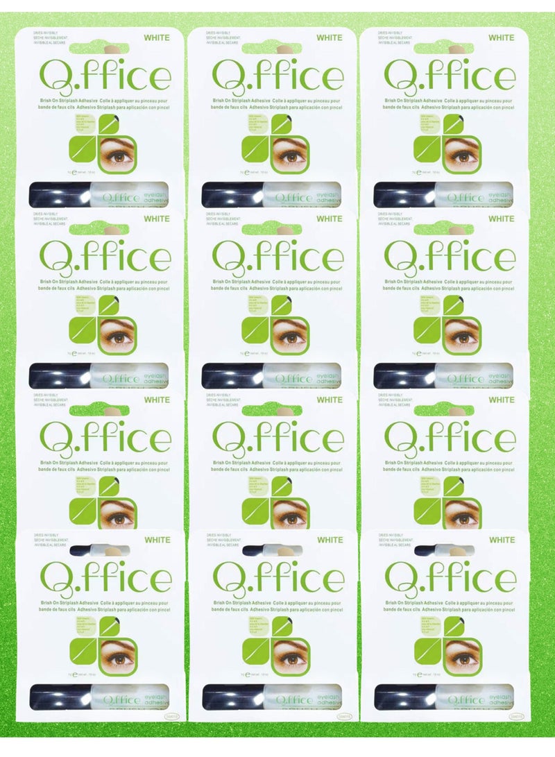 Office 12 Pieces Eyelash Glue White 5g - Image 1