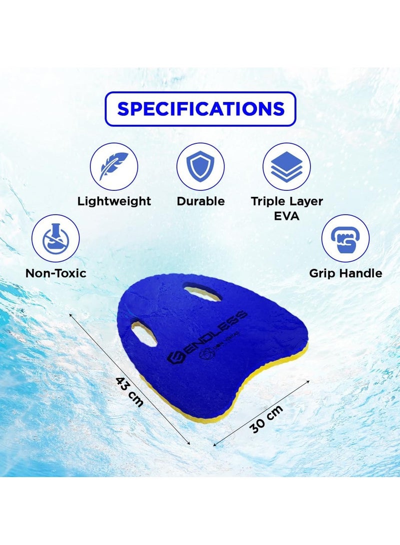 ENDLESS  EL1013 Swimming Kickboard With Comfortable Design | Material : EVA | For Beginners Swimming Training Floaters | For Kids and Adults Floating Pads - Image 2