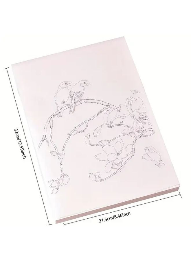 Large Format Mica Rice Paper For Bird Sketching With 97 Bird Photos - Image 2