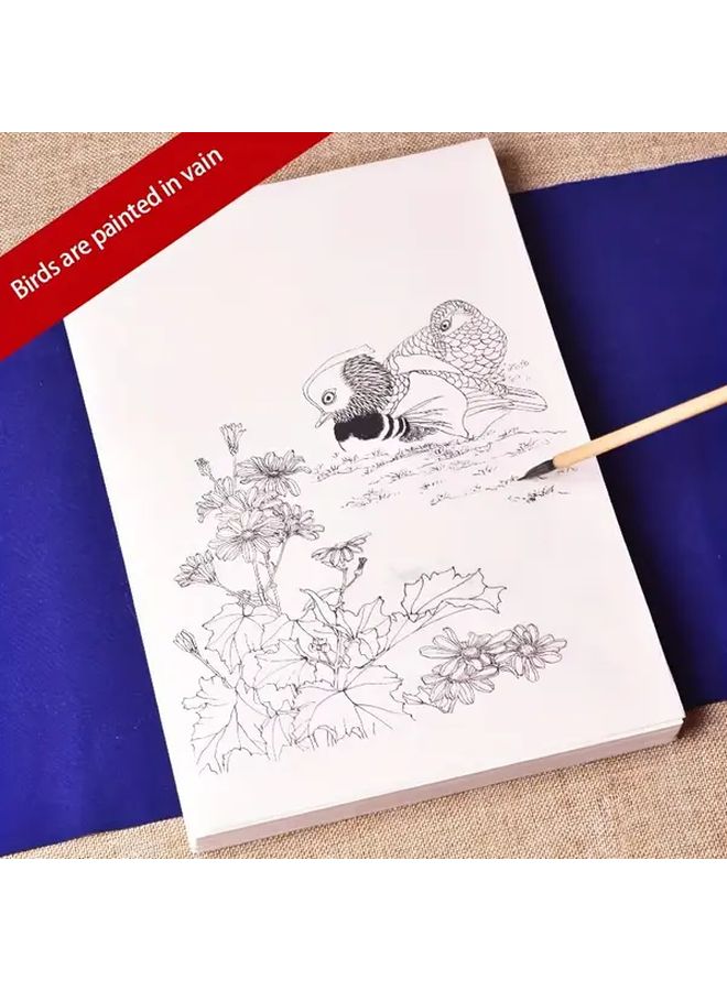 Large Format Mica Rice Paper For Bird Sketching With 97 Bird Photos - Image 1