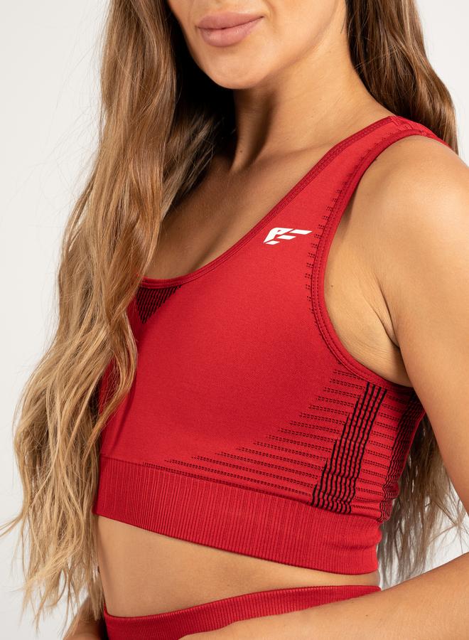 PALMFIT Women Red Balance Seamless Active Sports Bra - Image 4