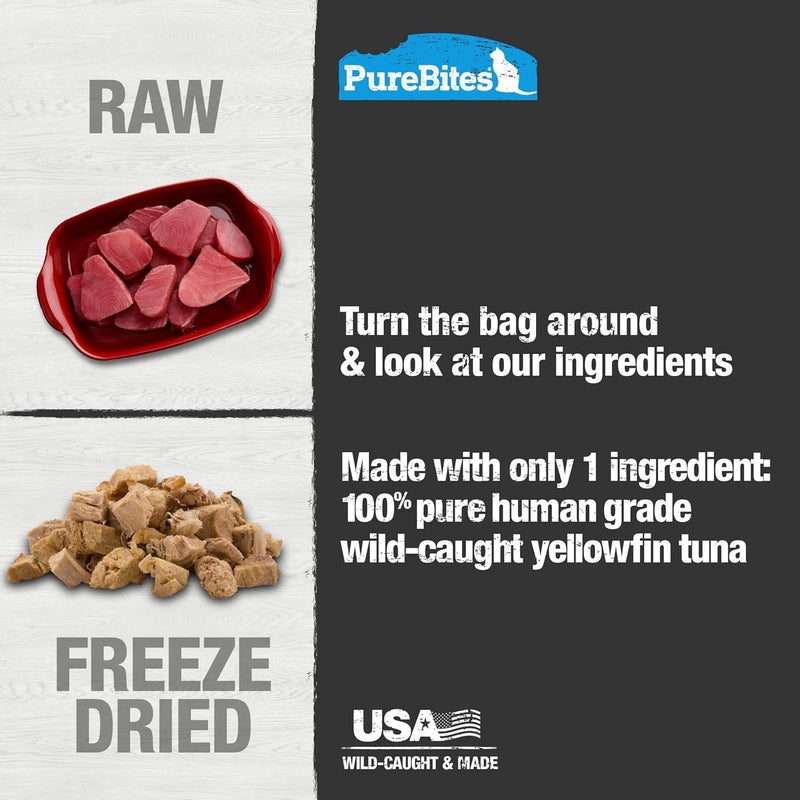 PureBites Tuna Freeze Dried Cat Treats, 0.88Oz | 25G - Value Size - Image 4