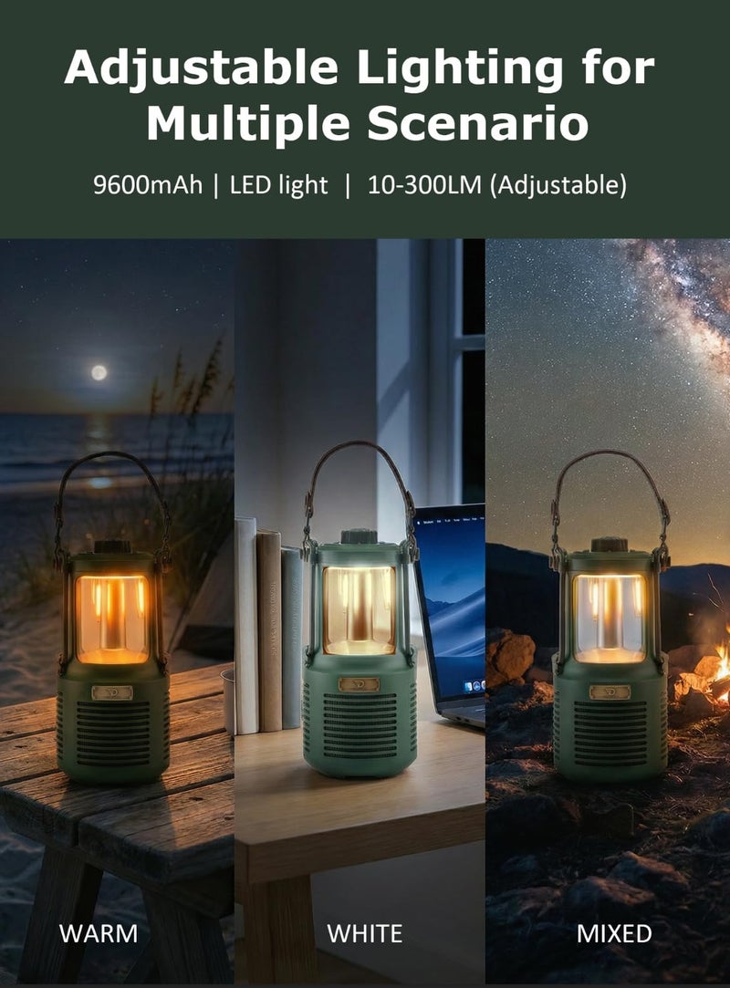 Dreamwave Conqueror Lantern Bluetooth Speaker, 30W 99dB Loud, 29H Playtime, IP66 Waterproof and Dustproof, Portable Outdoor Wireless, Deep Bass, Party Camping Light (Forest Green) - Image 5
