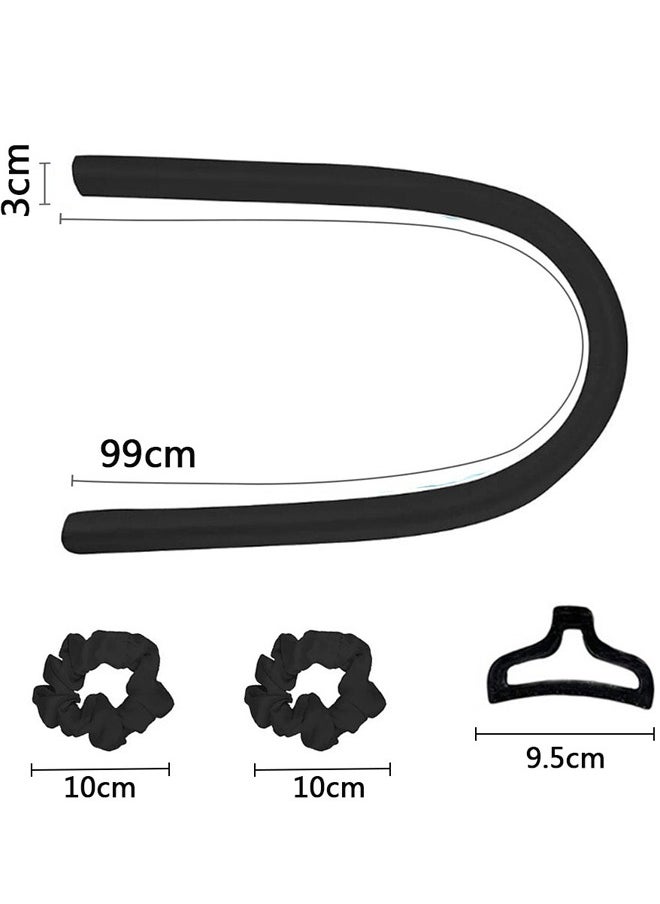GUSGU Heatless Hair Curling Rod Headband for Long Hair, Heatless Curler No Heat Curls Ribbon with Hair Clips and Scrunchie, Sleeping Curls Silk Ribbon Hair Roller for Women Long Hair Styling Tools  - Image 2