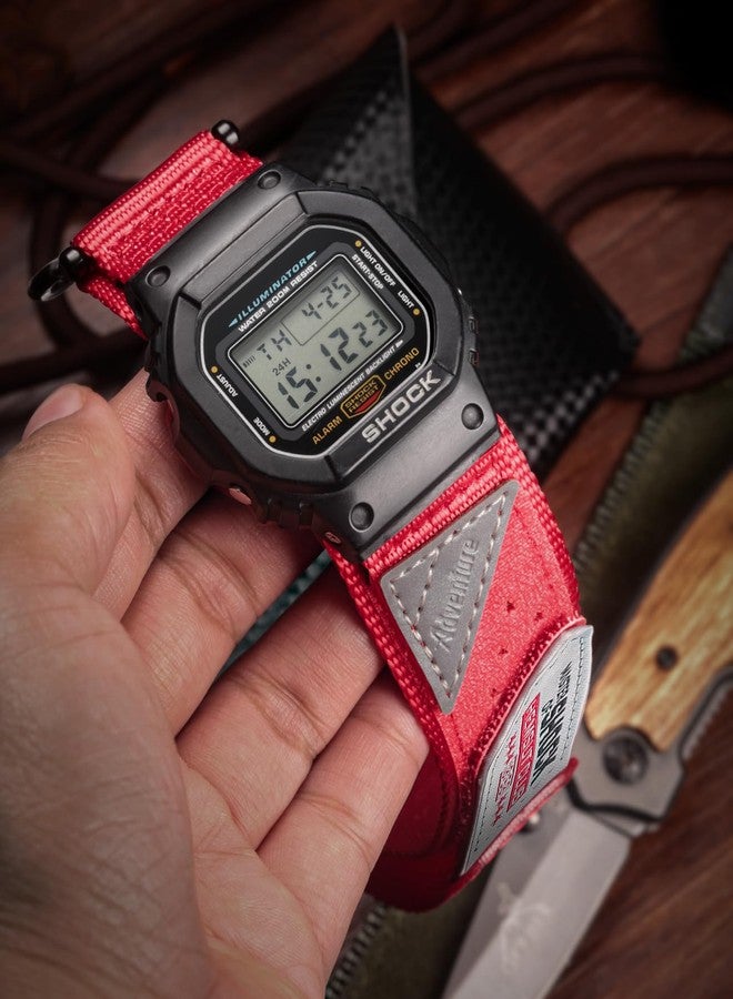DAVILANE Replacement Watch Band Strap for Casio Mens G-Shock GA-100/110/120/135/2100,DW-5600E/5610/5700/8900,16mm Nylon Breathable Casio strap - Image 4