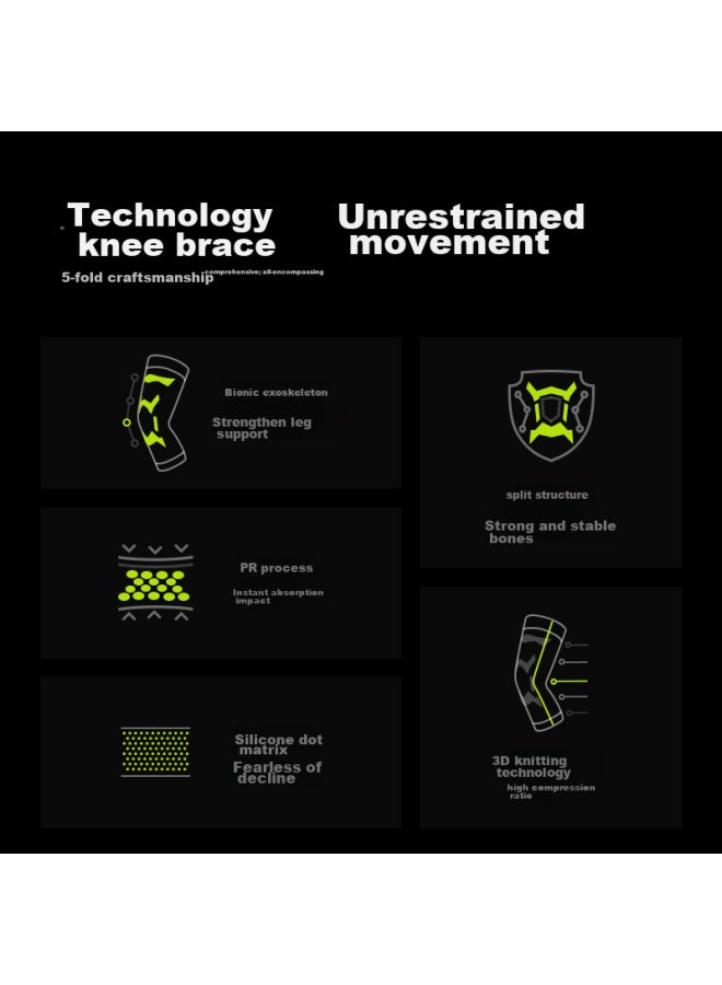 Moko Max Italian Professional Basketball Knee Pads, Sports Support, Meniscus Protection, Fitness Knee Joint Guard, Badminton - Image 2