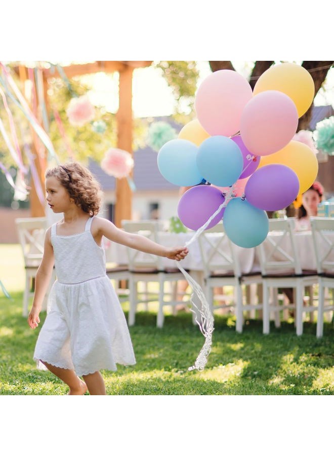 RUBFAC 120pcs Pastel Balloons Assorted Colors 12 Inches Multicolor Balloons for Kid's Birthday Baby Shower Arch Garland Decoration - Image 5