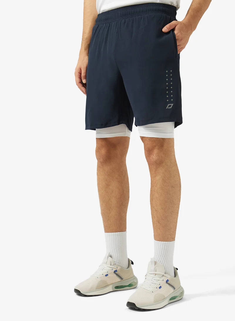 FRWD 2 in 1 shorts with decorative prints