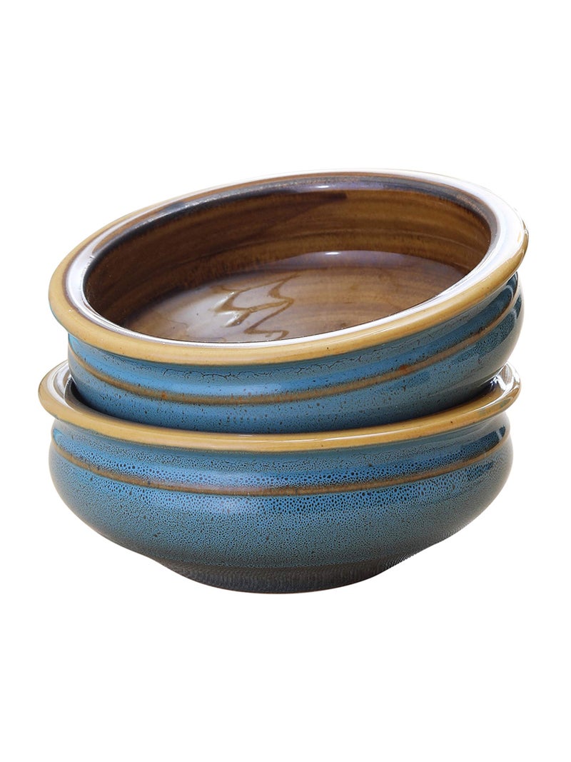 miah decor Miah Décor MDCF-131 Miah Ceramic Elegant Solid 6.5" Serving Bowl: Shale Color-Set of 2 - Image 5
