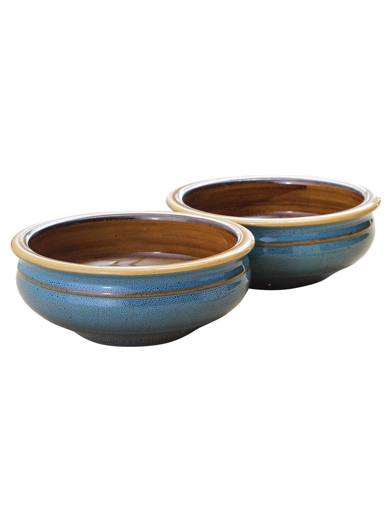 miah decor Miah Décor MDCF-131 Miah Ceramic Elegant Solid 6.5" Serving Bowl: Shale Color-Set of 2 - Image 3