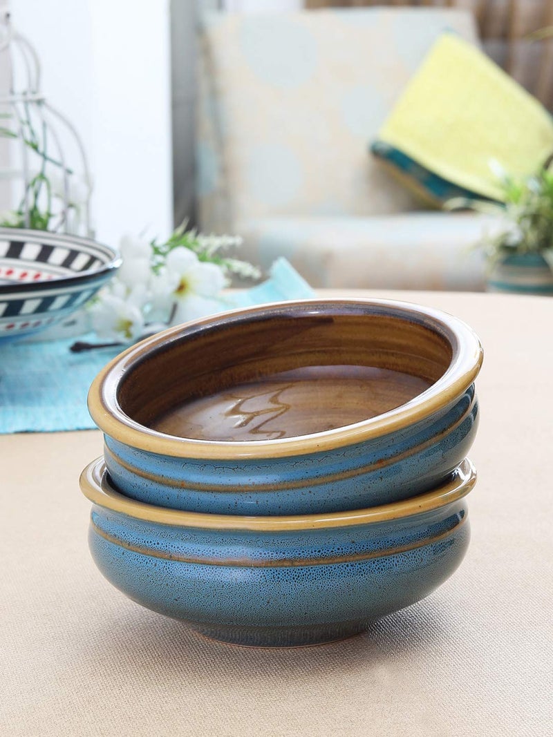 miah decor Miah Décor MDCF-131 Miah Ceramic Elegant Solid 6.5" Serving Bowl: Shale Color-Set of 2 - Image 2