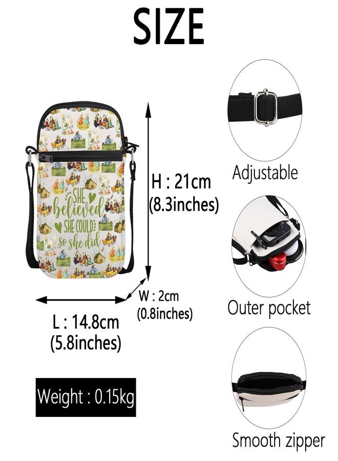 MEIKIUP Little House Crossbody Bag Laura Fans Gifts Farmhouse Shoulder Bag Gift Book Lover Gifts (Prairie CB) - Image 5