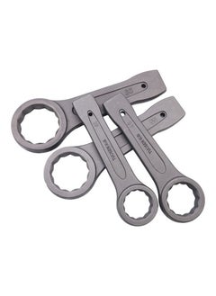 NIBEMINENT 4-Piece Single-End Straight Handle Wrench Grey  - Image 1