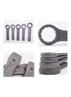 NIBEMINENT 4-Piece Single-End Straight Handle Wrench Grey  - Image 2