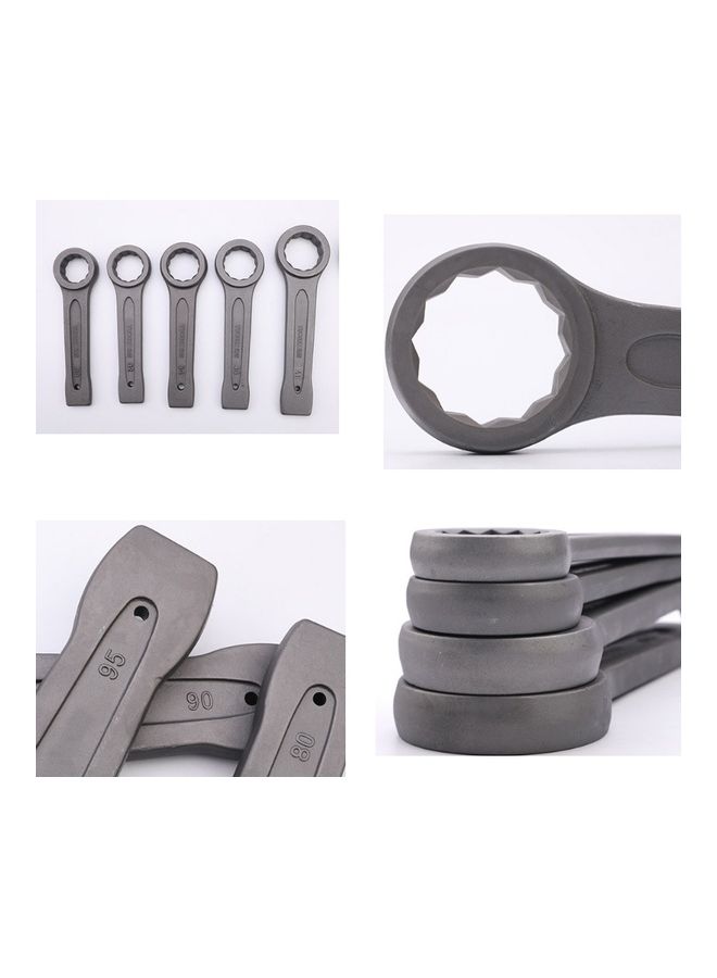 NIBEMINENT 4-Piece Single-End Straight Handle Wrench Grey  - Image 2