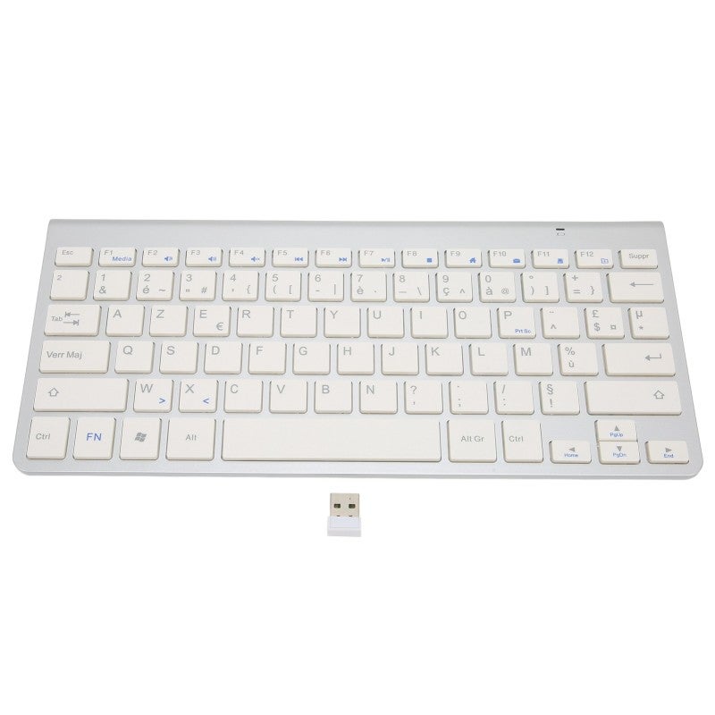 Wireless Keyboard: Ultra-Thin X-Shaped Button Structure, Plug And Play, Portable Wireless Keyboard - Comfortable Typing Experience, Bilingual Typing Keyboard for Home Office, Students, Laptops, Tablet - Image 1