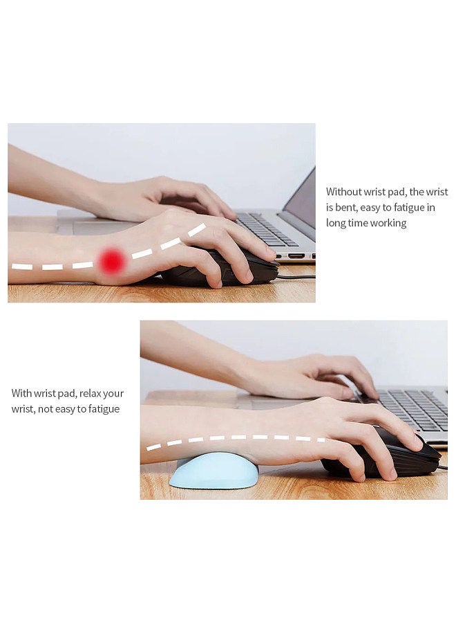 Soft Silicone Mouse Wrist Pad Mice Wrist Rest Ergonomic Silicone Wrist Support Mouse Pad Hand Pillow Cushion Black  - Image 2