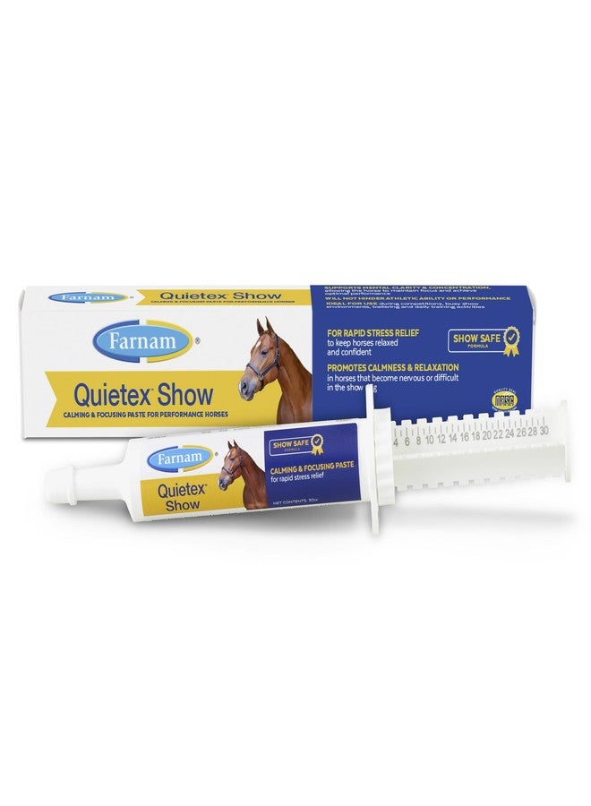Farnam Quietex Show Calming & Focusing Paste, Helps Keep Horses Calm & Relaxed That Become Nervous in The Show Ring 30 cc - Image 1