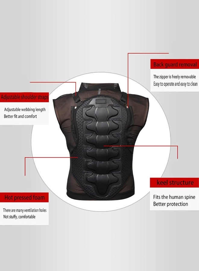 Bukela Motorcycle Racing Sleeveless Armor Adult Chest Protector Vest Protector Breathable Summer Adjustable for Off-Road Racing Dirt Bike Skating - Image 3