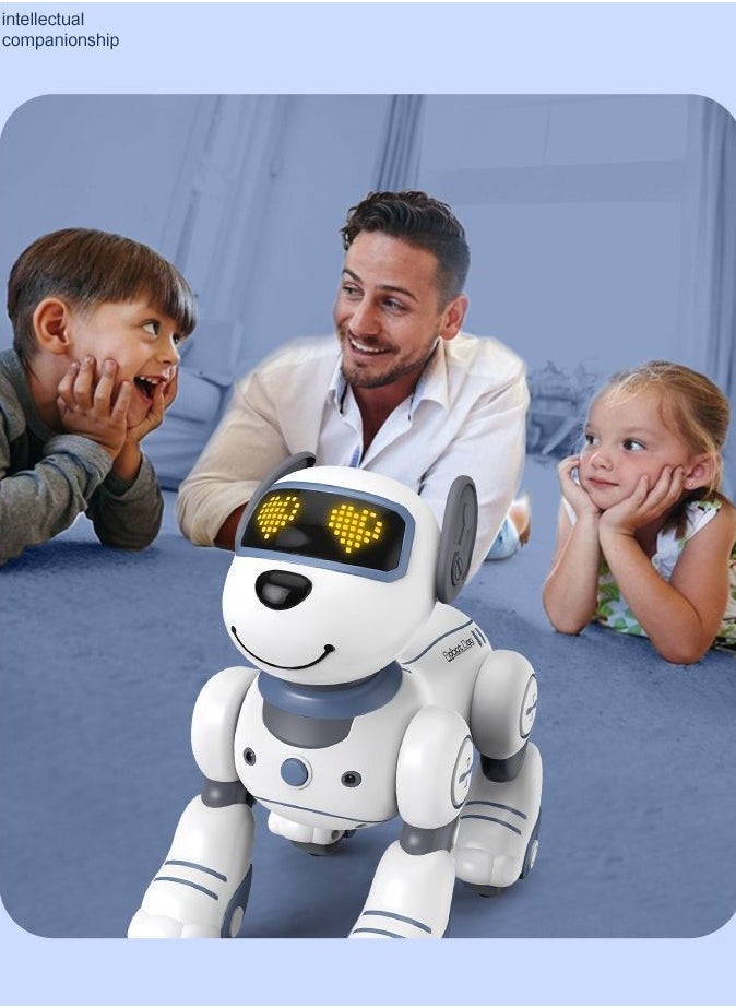 null - Remote Control Robot Dog Toy Programmable Smart Robot Dog for Kid Interactive Dancing Walking Singing Stunt Robot Dog Educational Toy Birthday Party Gift - Image 1