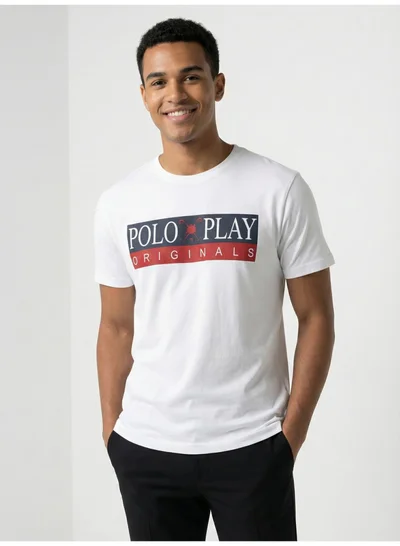 Polo Play Boys Graphic T-shirt -WHITE