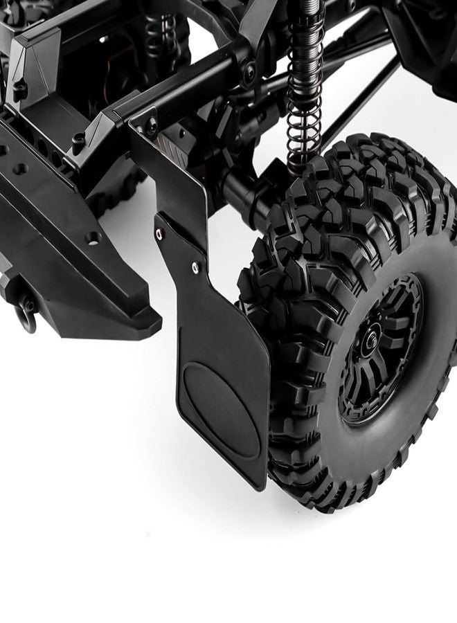 GLOBACT واقيات الطين الأمامية والخلفية من الفولاذ المقاوم للصدأ والمطاط من GLOBACT لسيارات Traxxas TRX4 1/10 RC Crawler، قطع غيار مُحسّنة - Image 5