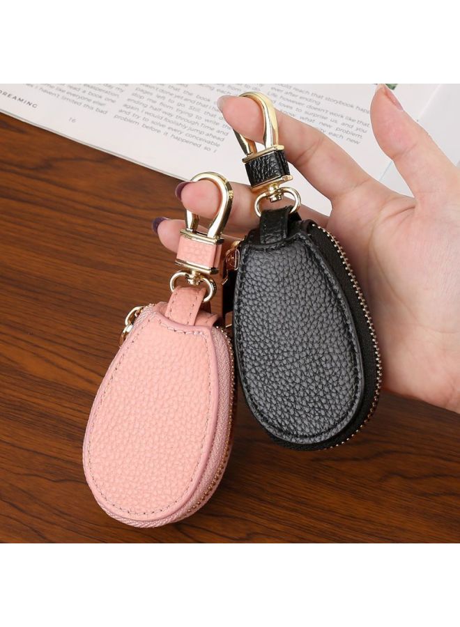 Lychee pattern car key bag Unisex car key storage bag Creative fashion simple pendant keychain - Image 1