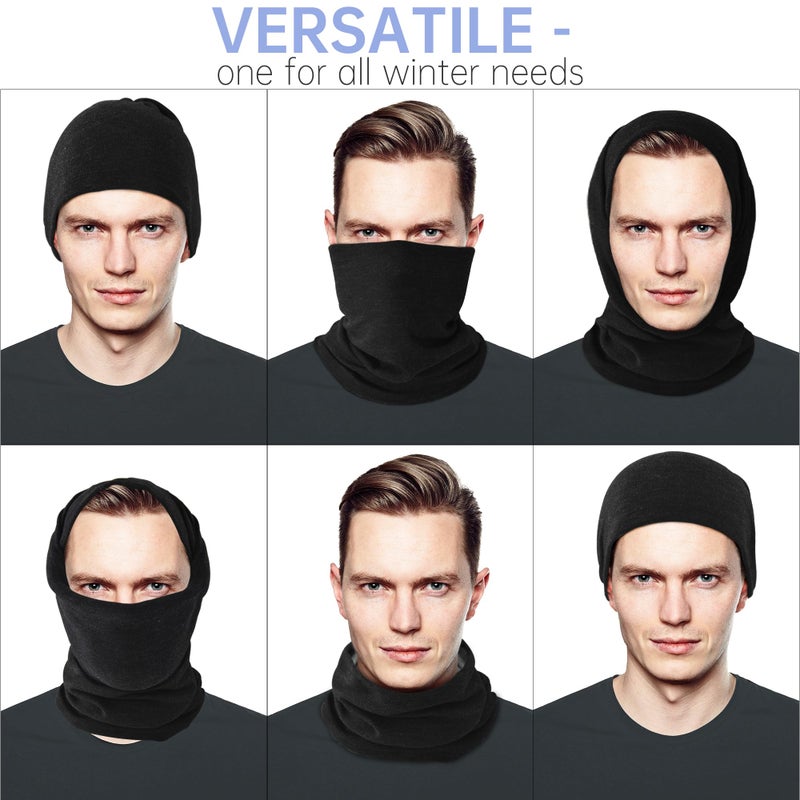 EXski Winter Neck Gaiter Warmer, Soft Fleece Face Mask Scarf for Cold Weather Skiing Cycling Outdoor Sports - Image 4