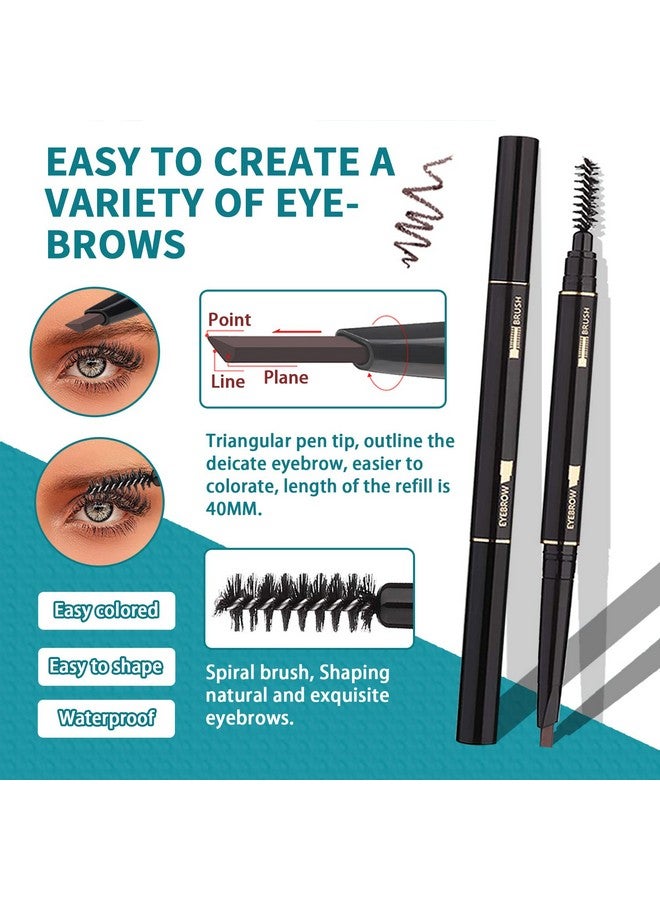 Boyi Eyebrow Grooming Kit For Women And Men 9 In 1 Eyebrow Kit Including: Eyebrow Razor Facial Razors Eyebrow Comb Eyebrow Scissors Tweezers Eyebrow Pencil Eyebrow Brush Lash Brush - Image 4