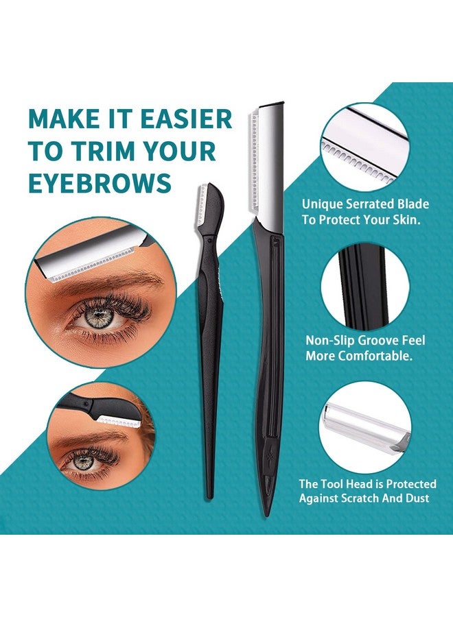 Boyi Eyebrow Grooming Kit For Women And Men 9 In 1 Eyebrow Kit Including: Eyebrow Razor Facial Razors Eyebrow Comb Eyebrow Scissors Tweezers Eyebrow Pencil Eyebrow Brush Lash Brush - Image 3