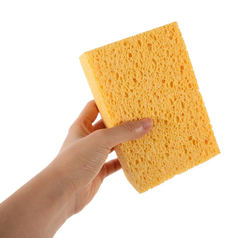 Reusable Thick Pulp Sponge 14x9x4cm for Microwave Oven Cleaning Dishwashing Kitchen Scrub - Image 5