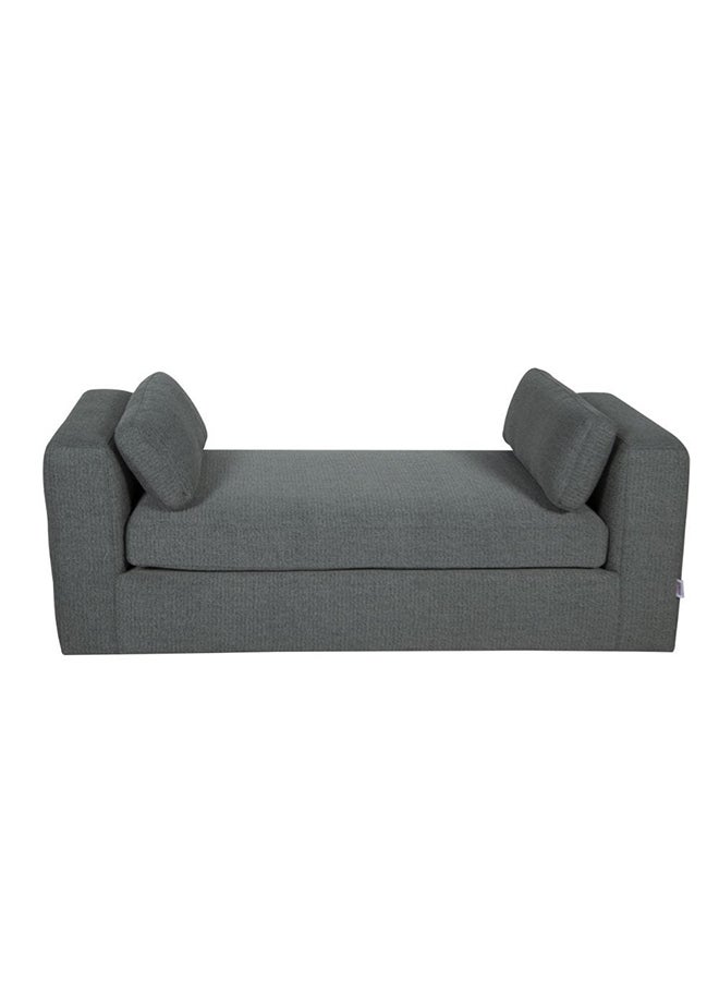 DANUBE HOME Paddington Wide Fabric Lounger With 2 Bolster Accent Chair Modern Design One Seat Sofas Comfortable Living Room Seating Furniture For Home L 160 x W 60 x H 60 cm - Image 4