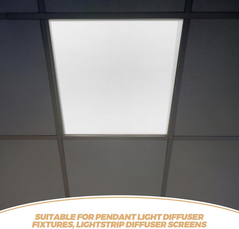 FUOYLOO Led Light Diffuser Board: Flexible Strip Light Diffuser Bar For Soft Lighting Effects - Plastic Sheet For Diy Cabinet Wardrobe Linear Fixture Decoration 122x18cm/48'' x7'' - Image 3
