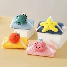 Niralasa Niralasa 2 Velvet Bow Hanging Hand Towels Strong Suction Dropping The Kitchen Bathroom Hand Towels - Image 4