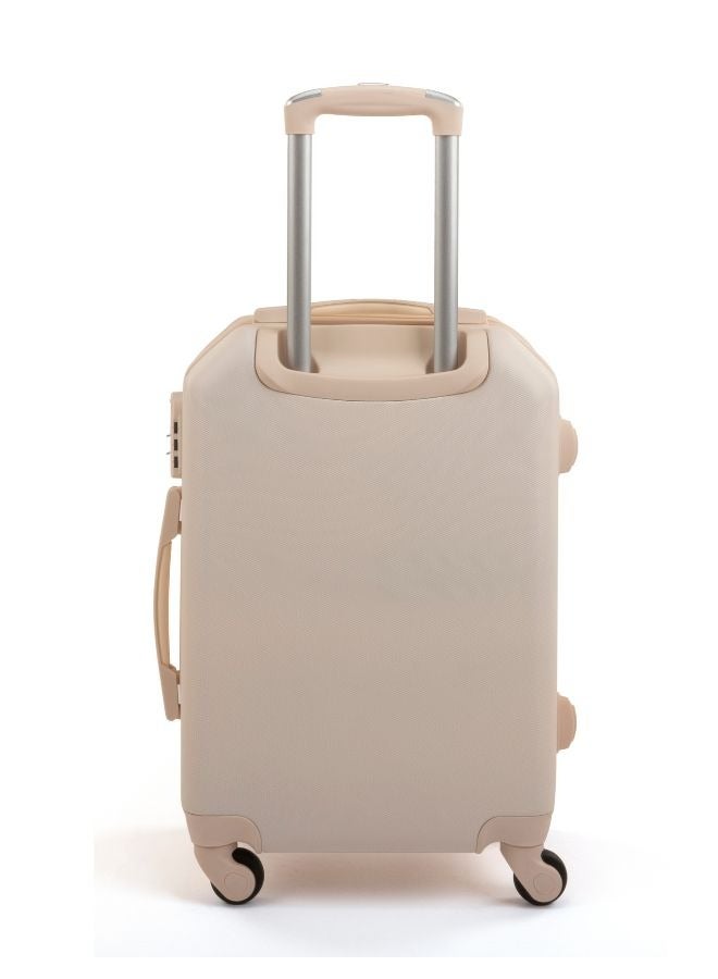 ليمرا طقم شنط سفر مكون من 6 حقائب أمتعة بـ 4 عجلات بتصميم حديث بيج - Image 3